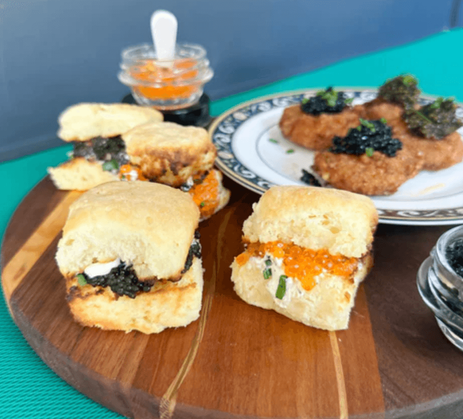 Caviar Biscuit Sandwich - The Caviar Co.