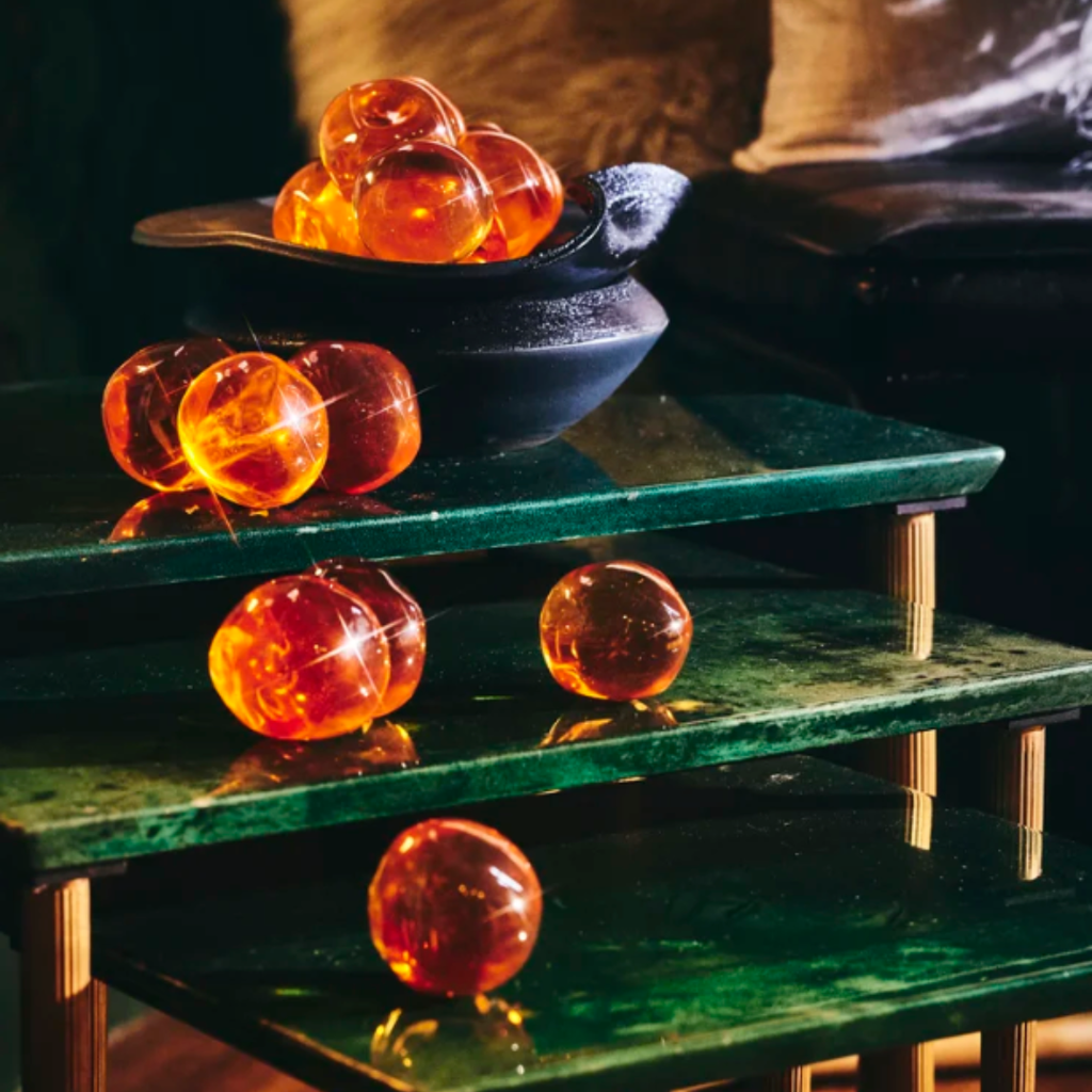 Glass Blown Caviar Pearls by Jason Stropko