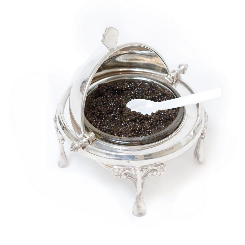Accoutrements - Silver Roll Top Caviar Server