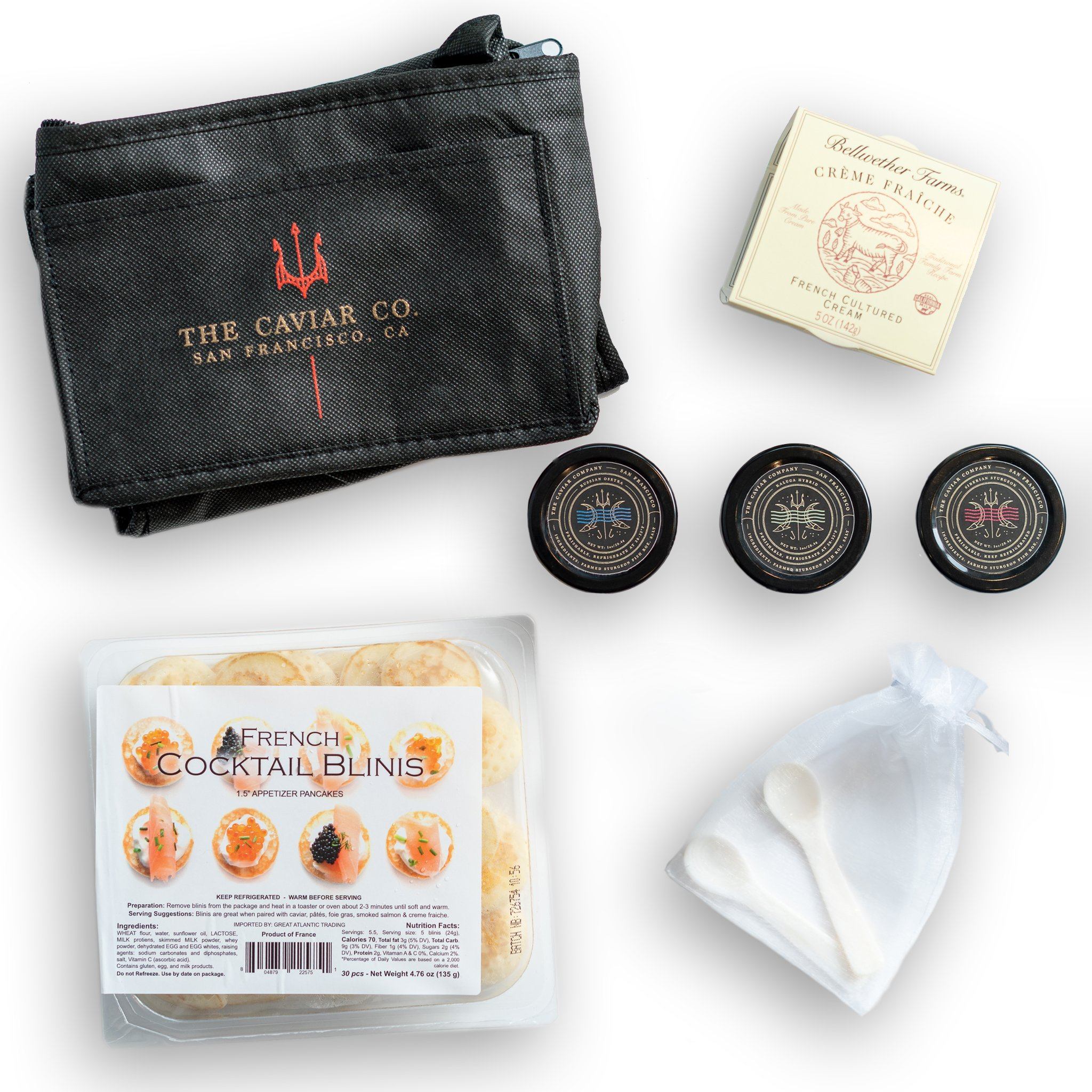 Tsar Nicoulai Caviar Tasting Flight Gift Set
